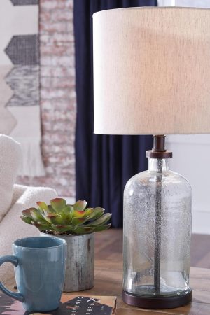 Bubble glass table lamp